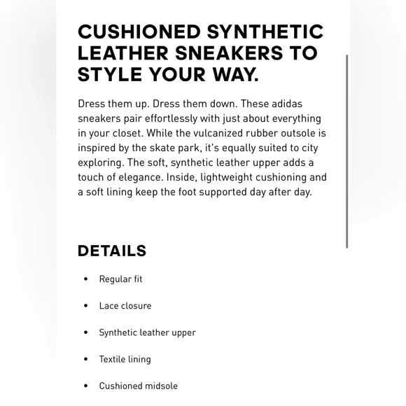 Adidas VL Court 3.0 Red and White Sneakers - Picture 7 of 7